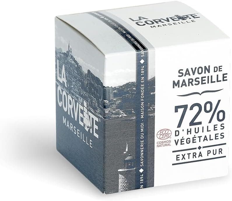 La Corvette Cube de Savon de Marseille Extra Pur Ecocert Boite Carton 100 g