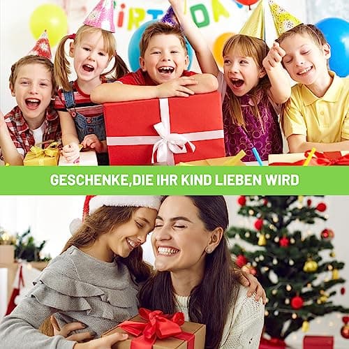 80 Pièces Kit Cadeau Anniversaire Enfants Invites - Sac Mixte Assortiment Jouet Prix du Trésor pour Fille Garçon(spirales arc-en-ciel,Porte-clés,Tatouage)