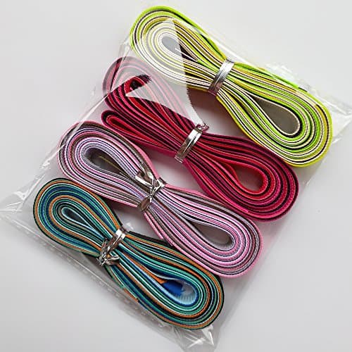 Chenkou Craft Lot de 20 rubans gros grain Couleurs assorties 18,3 m, 5/8"(15mm)