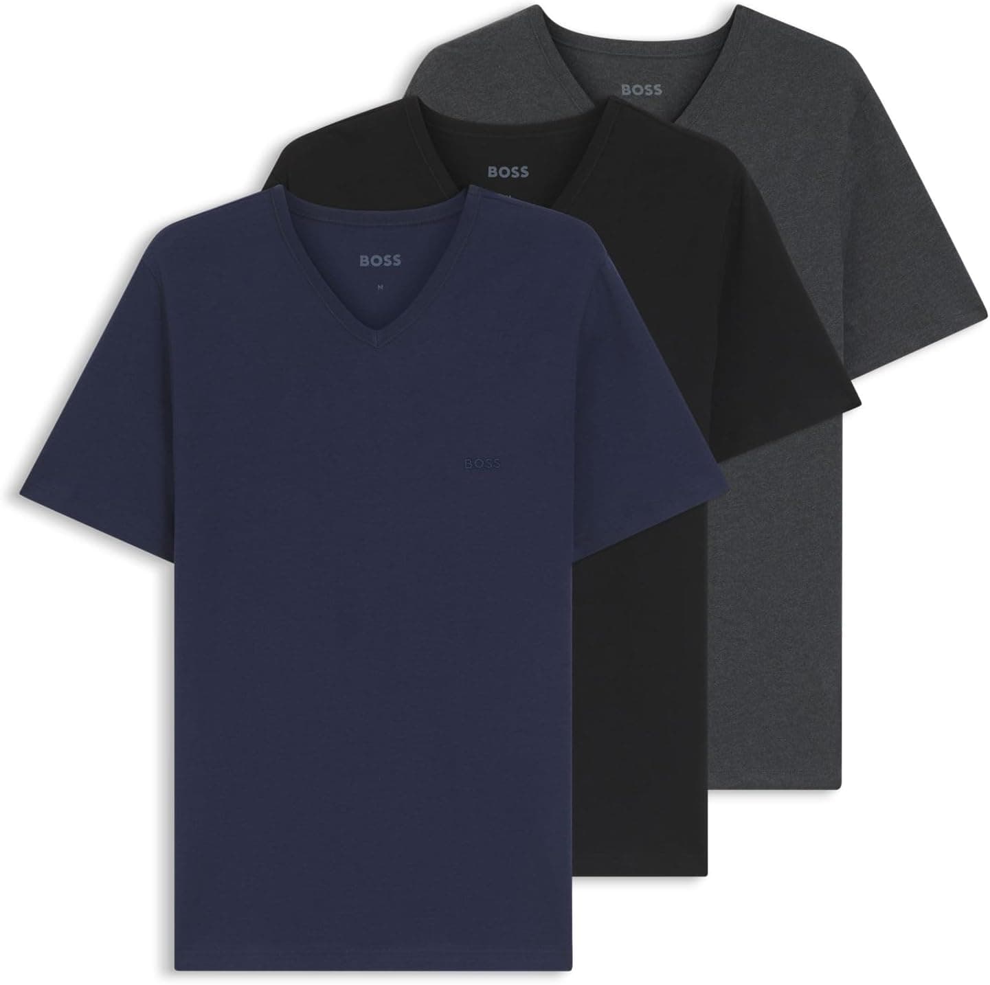 BOSS Hommes TShirtVN 3P Classic Lot de Trois t-Shirts en Coton à col V