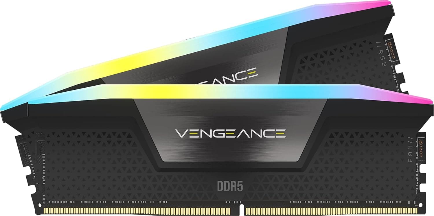CORSAIR Vengeance RGB DDR5 32Go (2 x 16Go) Jusqu'à 6000MHz Intel RAM