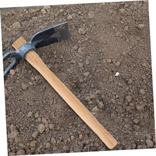 FUNOMOCYA Houe Manche en Bois Pelle Poignées Marteau Poignée Houe Poignées Charpentier Outil Fourniture De Jardin Accessoires De Jardin Poignée De Houe en Bois Remplacement Poignées en Bois