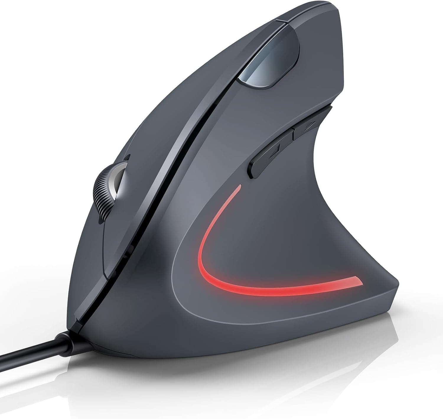 TECKNET Souris Ergonomique Filaire, 6400 DPI Souris Verticale Filaire