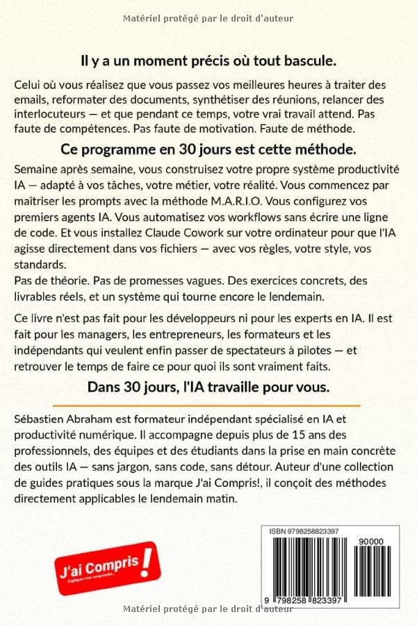 Productivité avec ChatGPT et Claude: Automatisez vos tâches · Concentrez-vous sur l'essentiel — Prompts, Agents IA et Automatisation : le Programme 30 jours