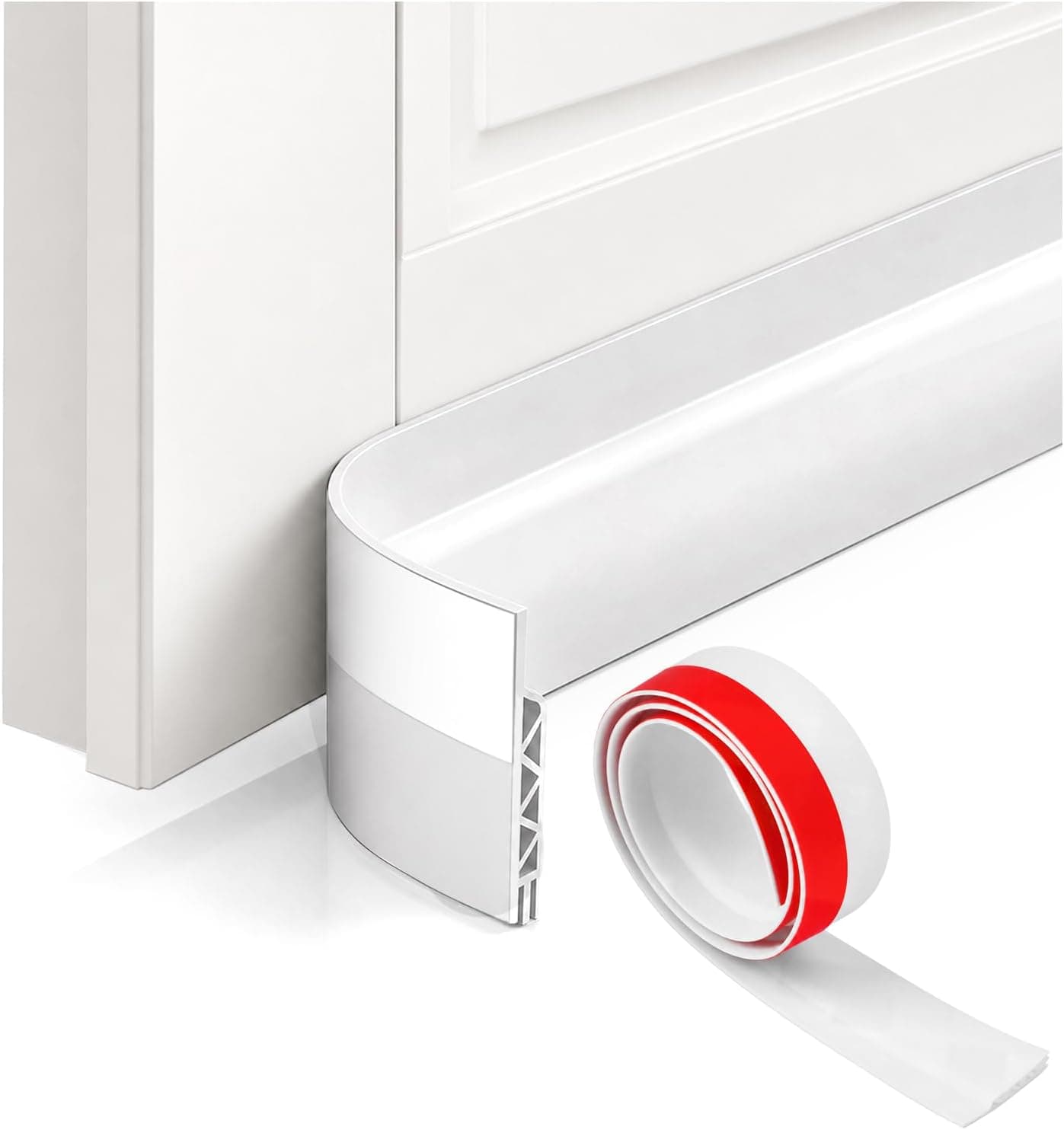 Oderra Bas de Porte Isolant, Boudin Porte Phonique 100 cm, Joint de Porte D'entrée, Stop à l'air Froid