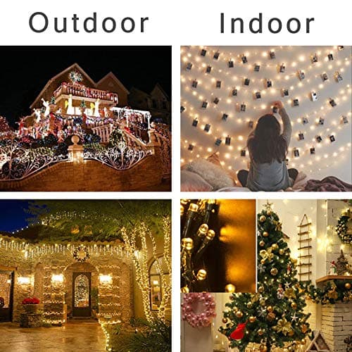 Guirlande Lumineuse Extérieur, 300 LED 30M 8 Modes Scintillants Led Decorative Fairy Lights pour Interieur Sapin Noël Mariage Fête Festival