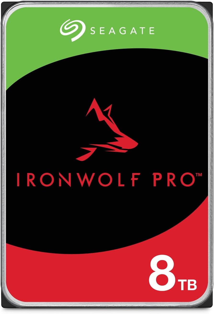 Seagate 8To IronWolf Pro Disque Dur Interne NAS | SATA (ST8000NTZ01)
