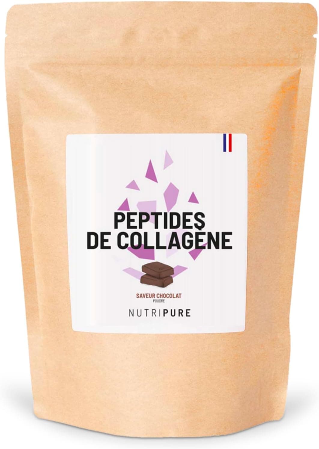 Nutripure - Peptides de Collagène Peptan® - Goût Chocolat - 310 g