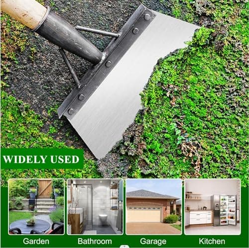 GEDEGOOK Pelle Jardinage, Pelle de Nettoyage Multifonctionnelle, Grattoir Jardin, Multifonction Outillage de Jardin, Outil de Désherbage de Jardin, Pelle de Jardin pour Espace Extérieur, Ferme, 21cm