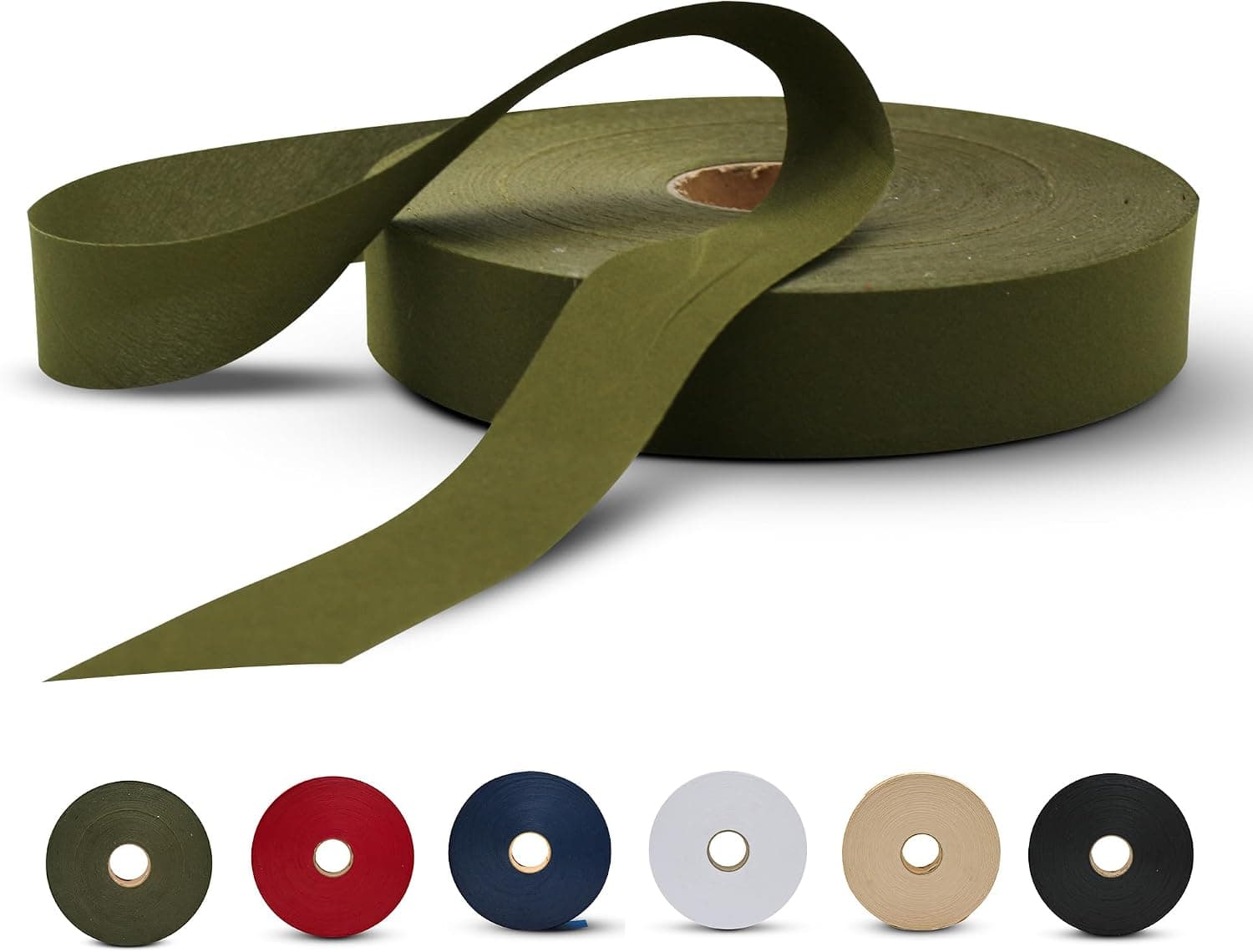 DOJA Barcelona | Biais de Couture Vert | 1 Rouleau Biais Couture 100m | Large 50mm | Ruban Vert Polyester | Biais au Metre | pour Ruban Couture, Passepoil Couture, Galon Couture, Mercerie Biais