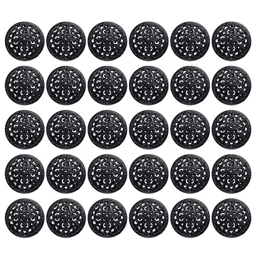 Gativs Bouton Metal 30 Pièces Bouton de Couture Boutons Mercerie Metal Boutons à Coudre Metal Bouton en Métal de Vêtements Veste 20MM Métal Boutons Ronds Vintage Vieilli avec Tige à Coudre