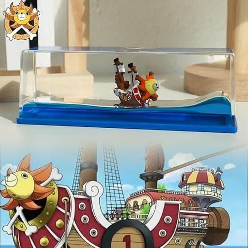 Tuzsocr One Piece Model Ship,Black Pearl Pirate Ship,Titanic Toy Cadeau,Modèle Fluide de Bateau de croisière en Acrylique,Soulagement du Stress,pour Ornement de Bureau de décoration (Style 4)