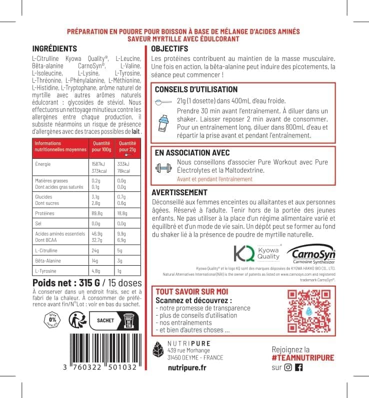 Nutripure | Pack Prise de Muscles | Whey Isolate Native + Créatine Monohydrate Gélules + Pre Workout (EAA, BCAA) | Idéal pour Musculation, Prise de Masse Musculaire, Fatigue Musculaire | Goût Chocolat