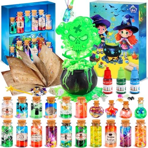 Subtail Potion Magique Enfant - Sable Magique Enfant | 20 Bouteilles De Potion | Aqua Gelz | Coffret Magie - Halloween Cadeau Fille 6 7 8 9 10 11 Ans - Kits de Loisirs CréAtifs Fille 6-12 Ans