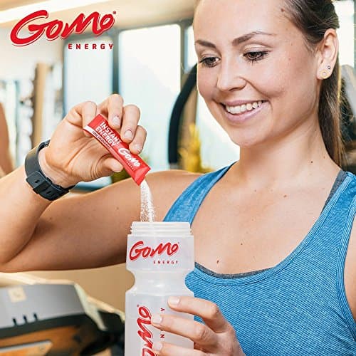 GoMo ENERGY® Boisson de vitalité 100% naturelle |Amélioration de l’endurance sans sucre | Plus d’énergie et de concentration | Végane hypocalorique édulcorée avec stevia | PINK GRAPEFRUIT 30 portions