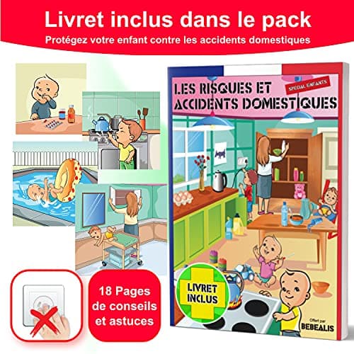 [Pack x20] Cache Prise Bébé Français Amovible [ Sans Clef Ni Adhésif ] - Invention 100% Made In France - Cache-Prise Bebe - Sécurité Domestique Et Puériculture Pour Protection Prise Courant Électrique