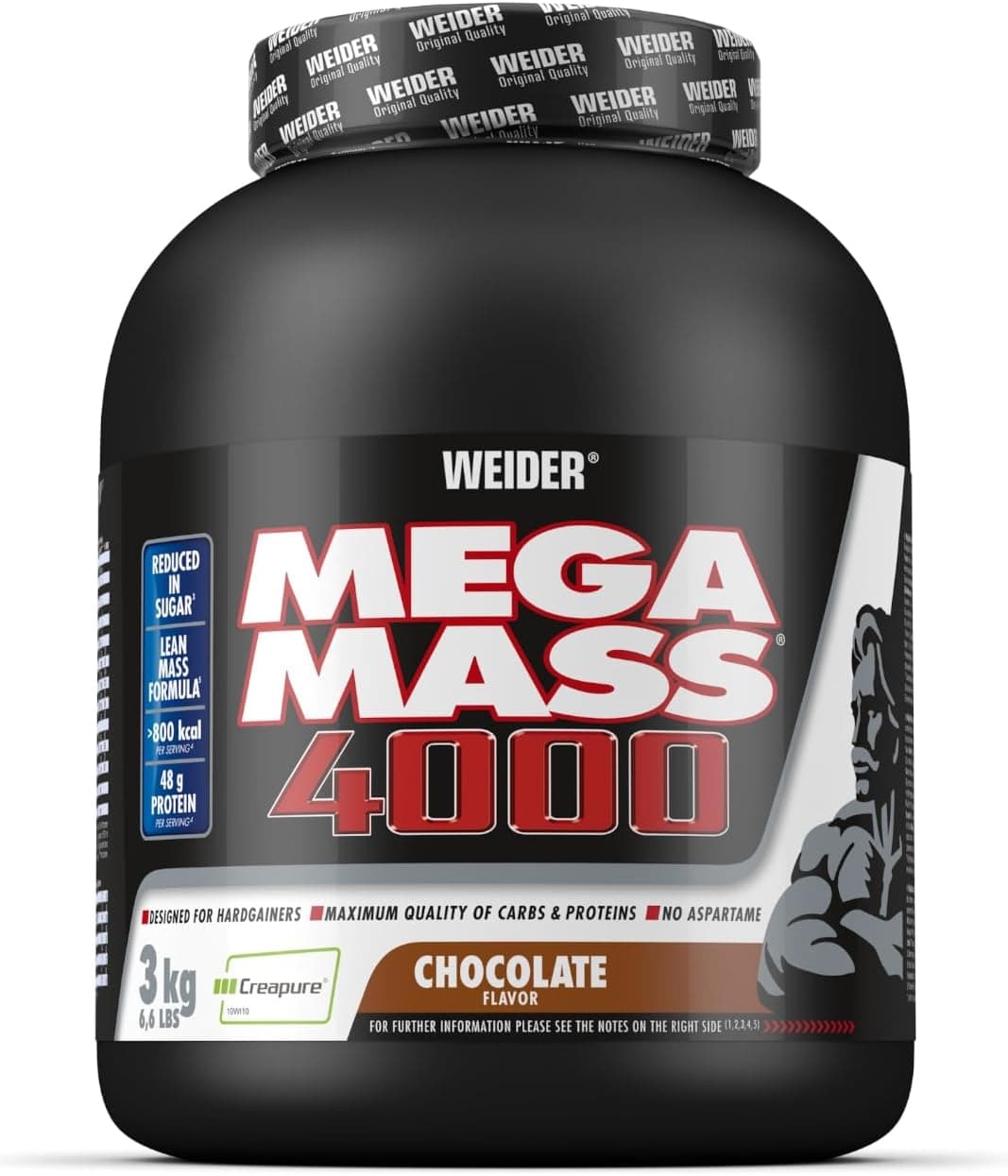 Weider Mega Mass 4000, 3kg, Chocolat