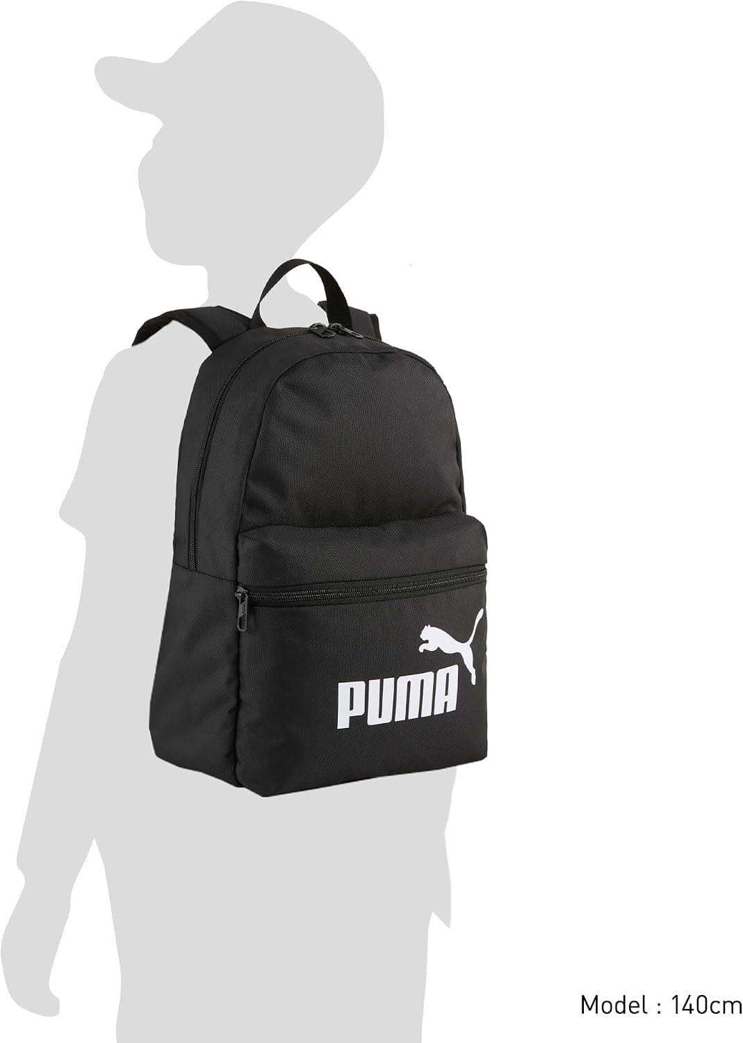 PUMA PUMA PHASE Small Backpack, Sacs à dos classiques Unisexe Enfants, PUMA Black, OSFA - 091323