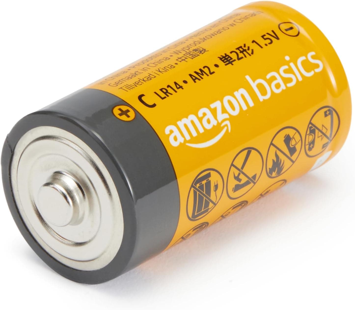 Amazon Basics Lot de 12 Piles alcalines Type C Multi-Usage, 1,5 V, durée de Conservation de 5 Ans