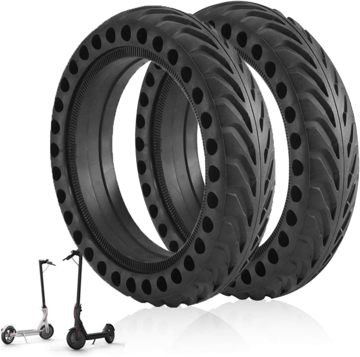 ANSENI Pneu Plein 8,5 Pouces Pneu de Remplacement Antidérapant pour Trottinette Électrique,Compatible avec Xiaomi M365/1S/Essential/Pro/Pro