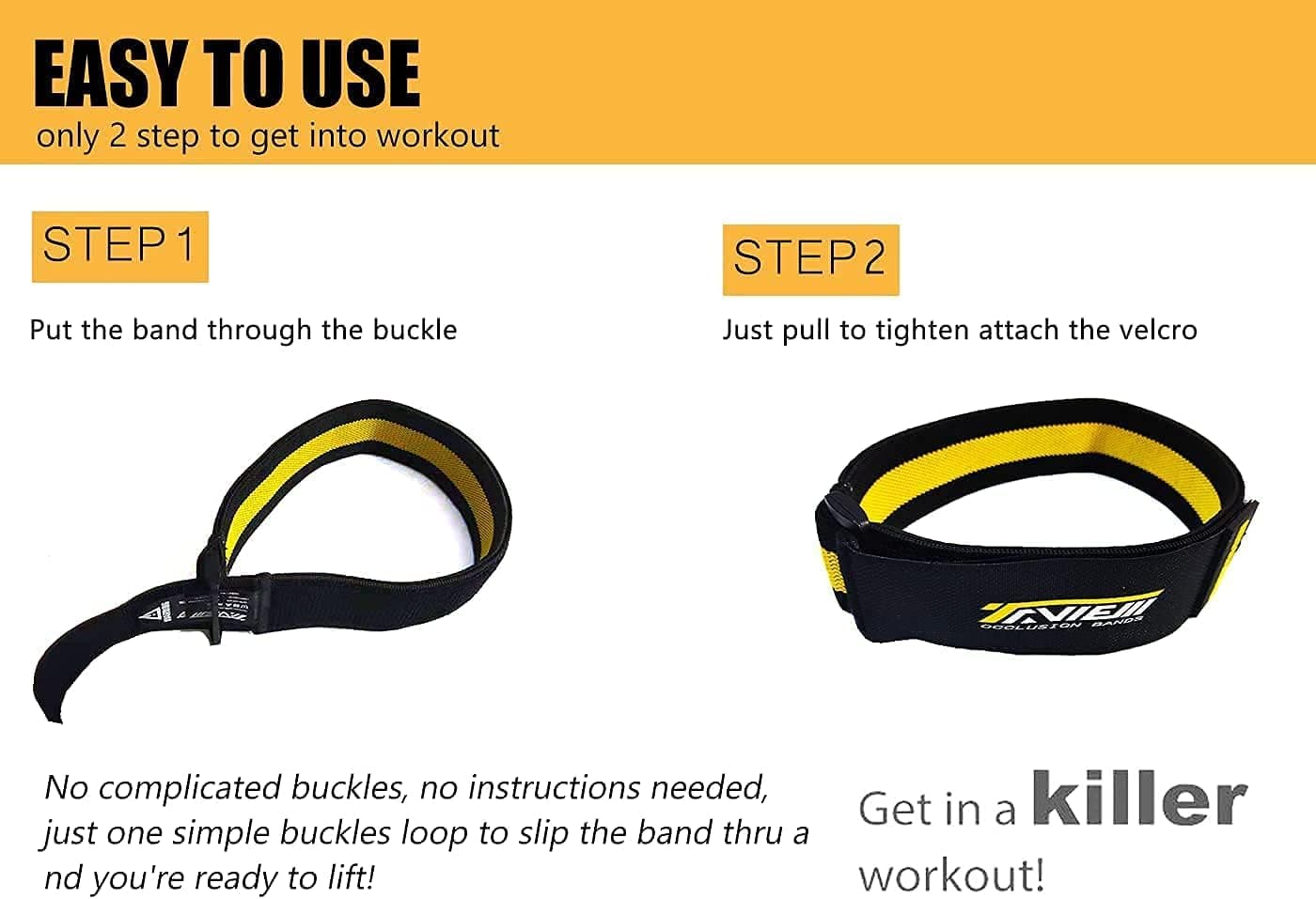 Bandes d'occlusion pour Femmes et Construction de Hanches, Bandes de Restriction du Flux sanguin BFR Bundle Booty Bands, Meilleures Bandes de résistance en Tissu pour renforcer Vos Fesses, Squat,