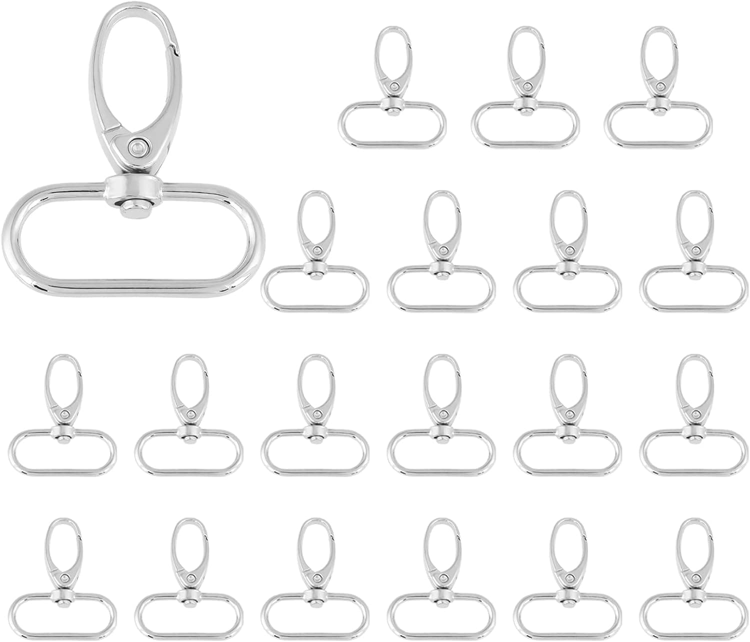 Mousqueton Inox Rotatif Porte-CléS Sac à Dos Bricolage