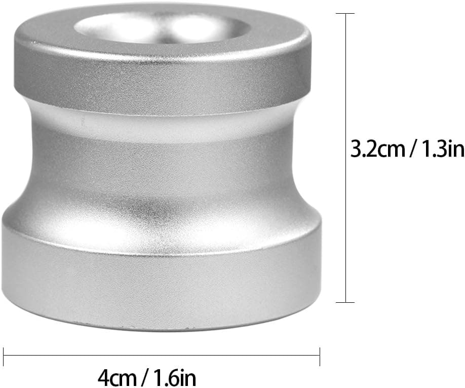 Supports de Rasage, Support Rasoir, Support de raser de Zinc Base de raser Base de raser Support de raser sécurité Stable Confortable Argenté, Cercle