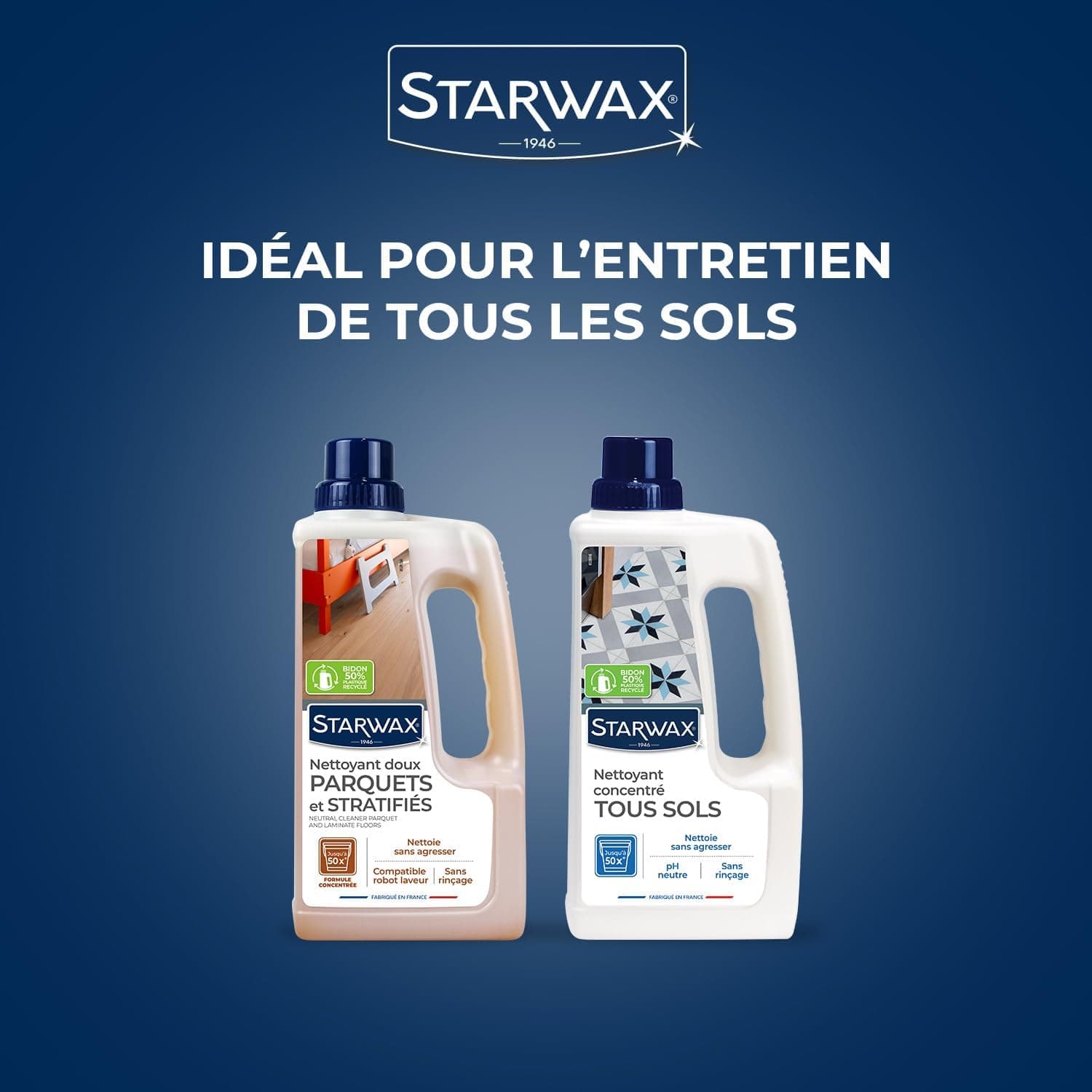 STARWAX Nettoyant doux parquets, 1L