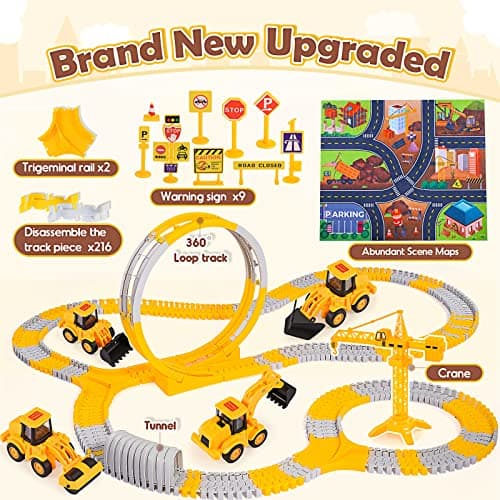 Adeokay Jouet Enfant 2 3 4 5 6 Ans, Circuit Voiture Electrique Cadeau Garcon 2 3 4 5 6 Ans Circuit Voiture Enfant 2-6 Ans Jeux Educatif 2-6 Ans Voitures électriques, Circuits et Accessoires