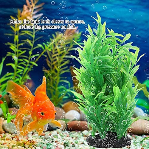 Aquarium Artificiel Plantes Fish Tank Décoration Eau Aquatique Eau Vert Herbe Paysage Ornement Cachette