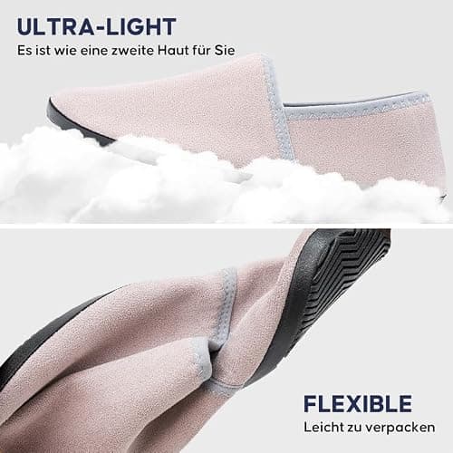 KOWAYI Chaussons Femme Homme avec Mémoire Foam Pantoufles Slip On Chaussons fermés Chaussons antidérapants Confortables Slippers Unisexe-HUIQIAN-44/45