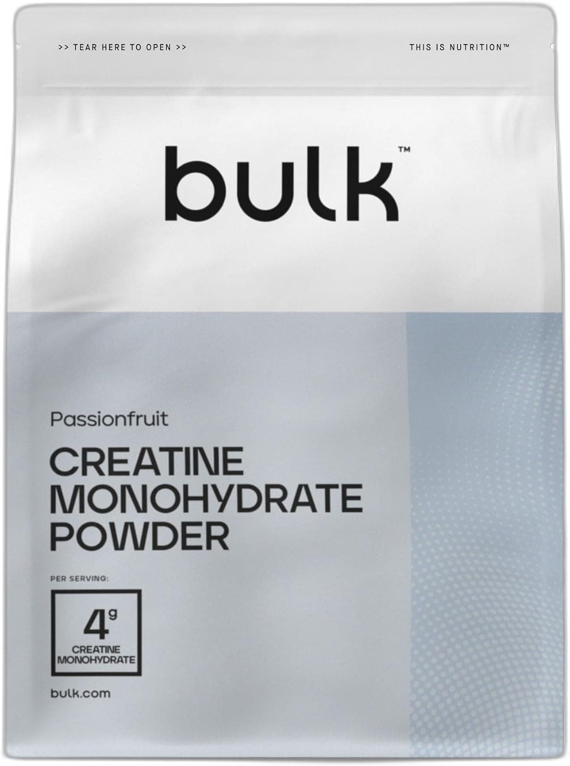 Bulk Créatine Monohydrate Poudre, Fruit de la passion, 500 g
