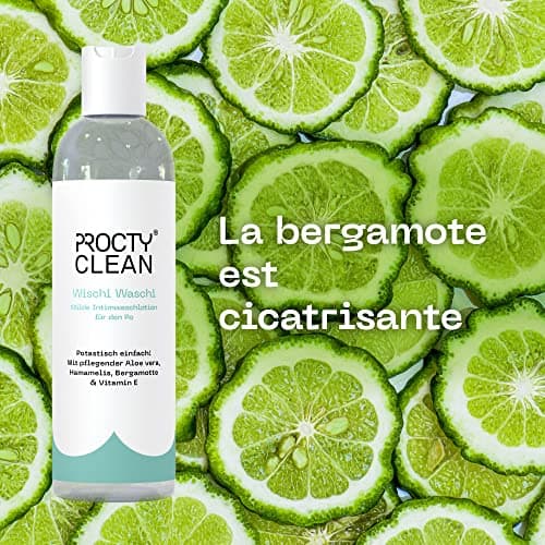 ProctyClean Wischi Waschi - Gel intime douce. Gel lavant douce au ph neutre à l'aloe vera, vitamine E et hamamélis. convient aux hémorroïdes et fissures anales