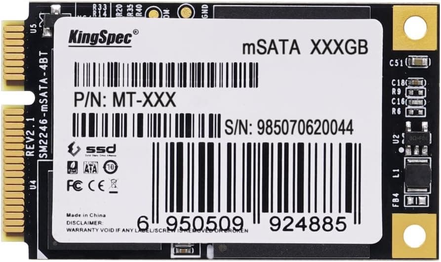 KingSpec Disque SSD interne mSATA 128 Go pour PC de table