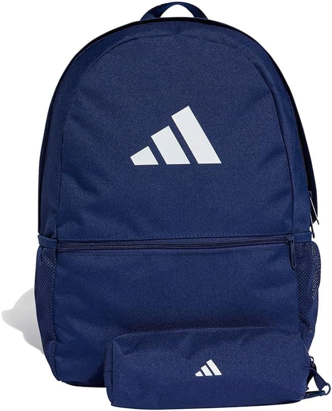 adidas Mixte Pencil Case Backpack, Dark Blue/White, One Size