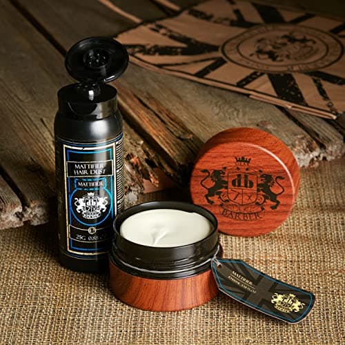 Dear Barber Poudre Coiffante Matifiante, Poudre Texturisante Mate pour une Augmentation du Volume, 25g.
