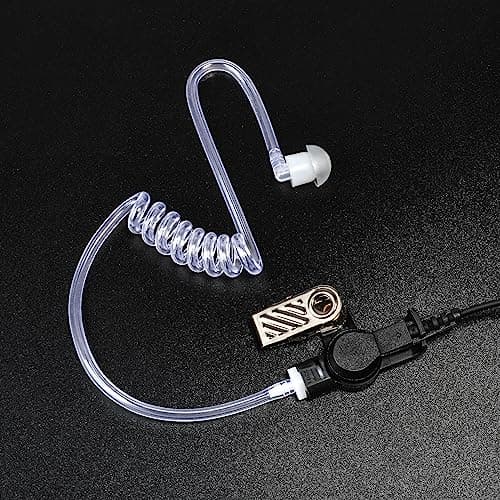 HYSHIKRA Sepura Oreillette compatible avec les radios Sepura STP8000 STP9000 SC20 SC21 (tube acoustique caché)