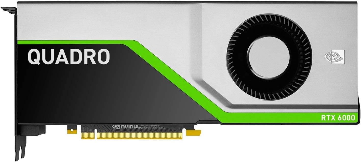 HP Carte graphique NVIDIA Quadro RTX 6000 PCIe 3.0 X16, 24 Go GDDR6
