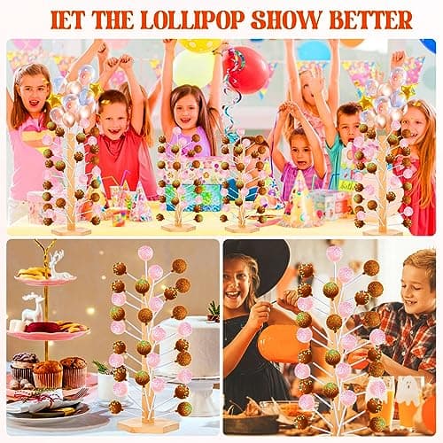 Support Sucette, Support Pour Pop Cake En Bois, 60 Trous Présentoir à Sucette, Support Sucette Présentoir à Cake Pop, Pour Les Mariages Douches De Bébé Fêtes D'Anniversaire Anniversaires