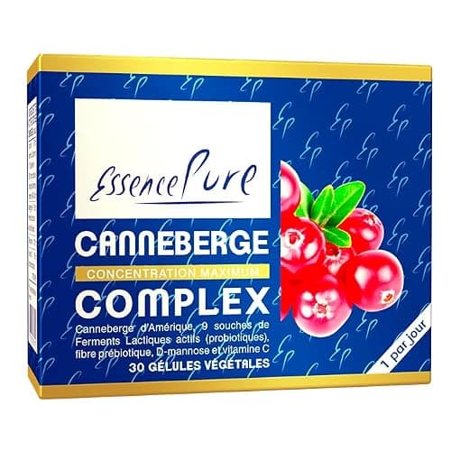 Complexe Canneberge et Probiotique Flore Intime Essence pure | 28,000mg Canneberge + Probiotiques + D-mannose | Sans Allergènes | 30 Gélules Végétales Api-Nature