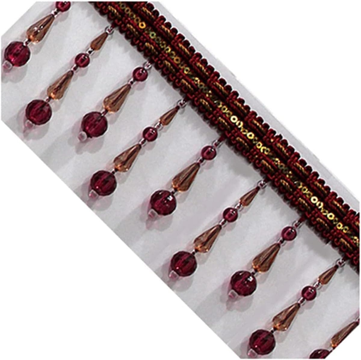 Ruban jacquard tressé à franges pour rideaux, nappes, mariage, 0,9 m