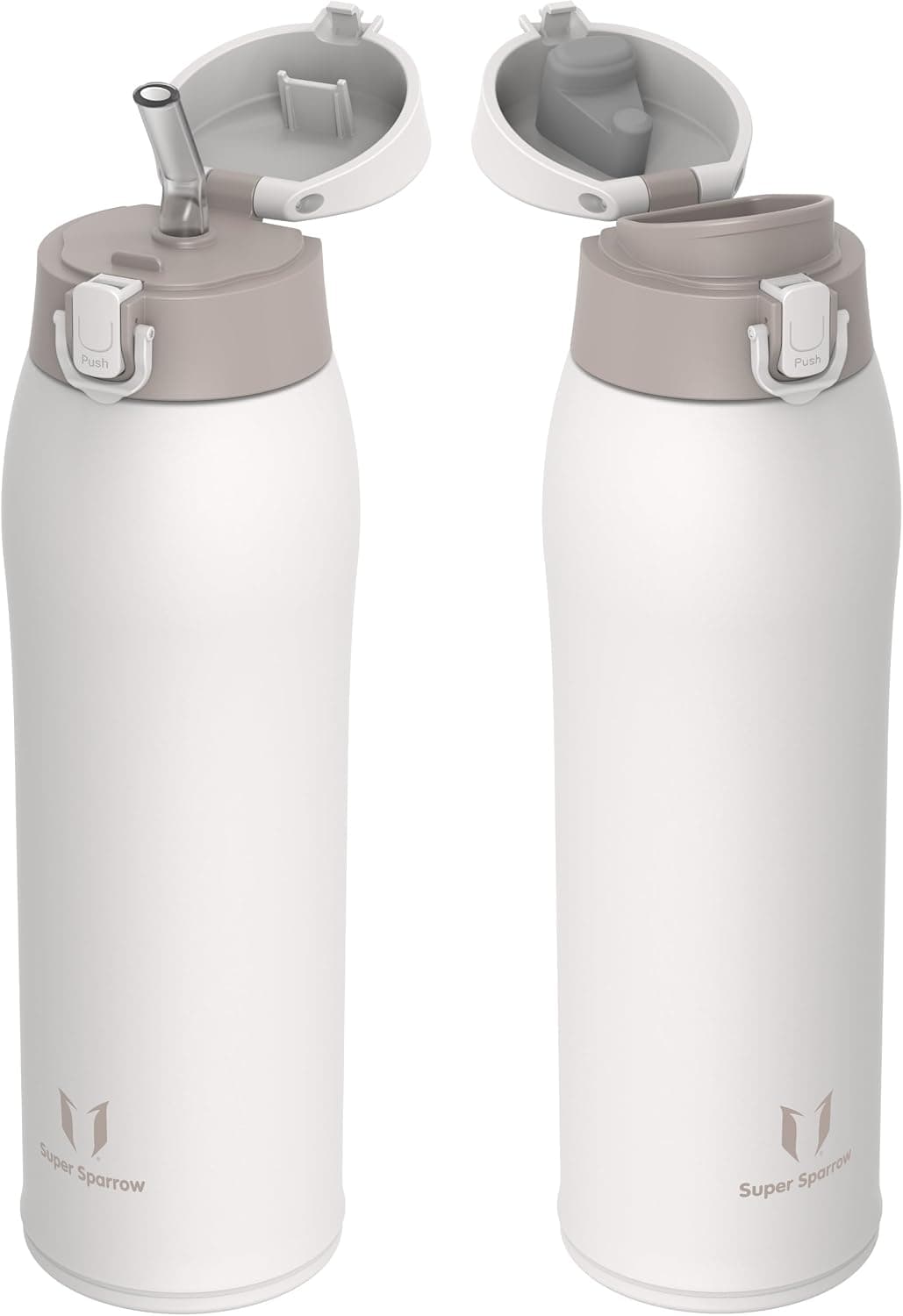 Sparrow Gourde Isotherme 950ml - Bouteille Isotherme - 2 Couvercles