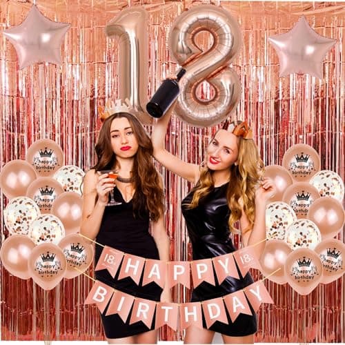 Décoration or rose 11 ans anniversaire fille,Ballon 11 ans anniversaire or rose,Rideau Frange Anniversaire 11 décoration fille,Décoration gâteau 11 ans anniversaire or rose,Ballon 11 ans fille