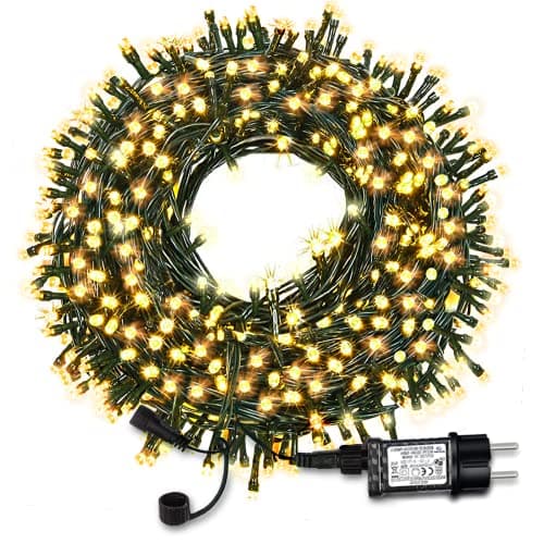 Guirlande Lumineuse Extérieur, 300 LED 30M 8 Modes Scintillants Led Decorative Fairy Lights pour Interieur Sapin Noël Mariage Fête Festival
