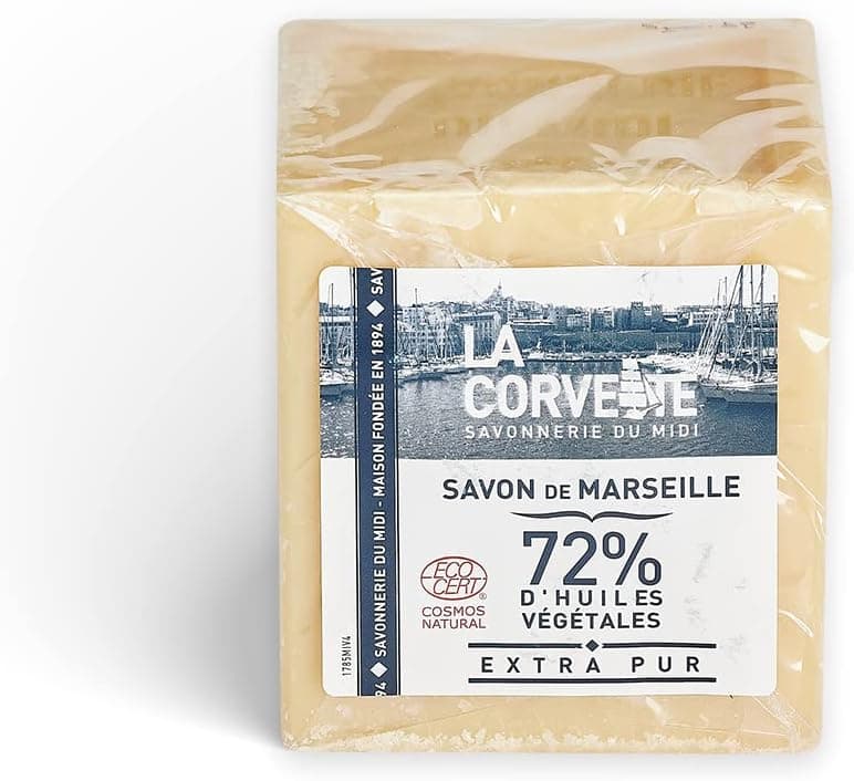 Cube de Savon de Marseille Extra Pur - Film - 500g - COSMOS NATURAL (Lot de 2)