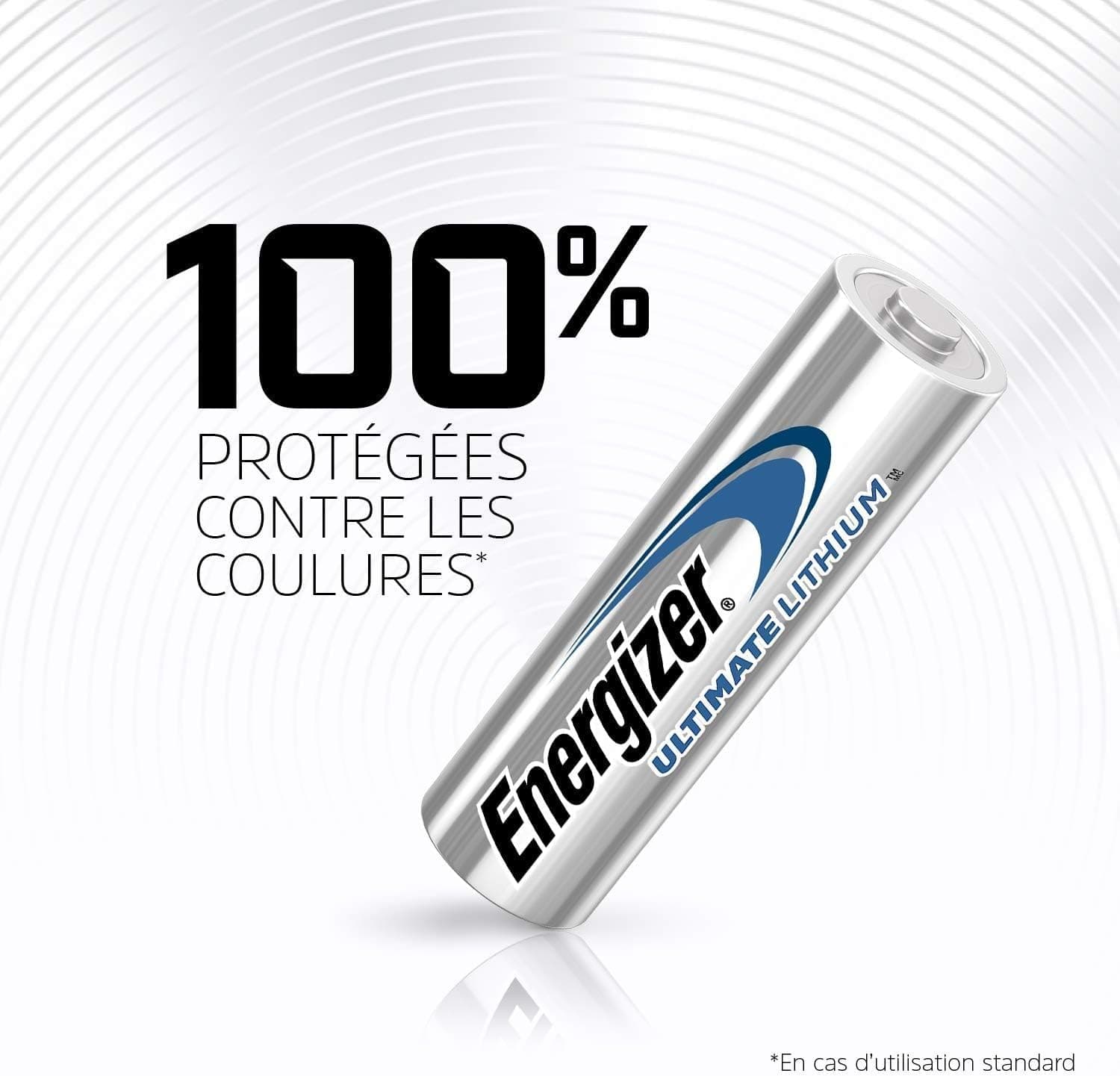Energizer Ultimate Lithium - Piles AA (Lot de 4) - La Pile AA Qui Dure Le Plus Longtemps au Monde - Longue durée pour appareils à Haute consommation - Emballage 100% Recyclable - Conservation 25 Ans