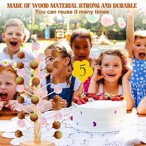 Support Sucette, Support Pour Pop Cake En Bois, 60 Trous Présentoir à Sucette, Support Sucette Présentoir à Cake Pop, Pour Les Mariages Douches De Bébé Fêtes D'Anniversaire Anniversaires