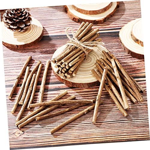 100 Pièces En Bois Bricolage Décor D'accessoires Pour La Maison Bois Flotté Branches Décor De Maison Brindilles Bâtons D'artisanat Bourgeon Bûches Décor D'articles De Maison ULDIGI