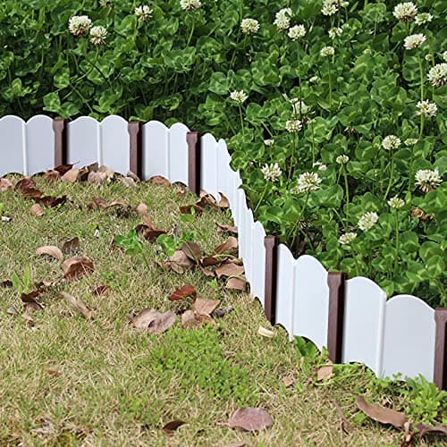 Lot de 20 piquets de sol en plastique robustes de 25 cm, piquets de bordure de paysage, piquets de tente pour extérieur, jardin, pelouse, terrasse, tentes (marron)