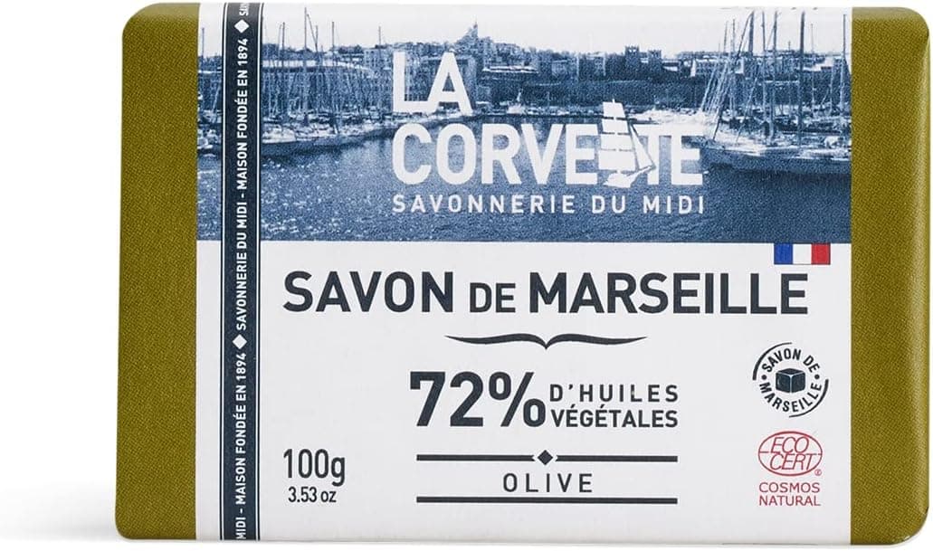 La Corvette Savon de Marseille Olive 100 g (Lot de 3)